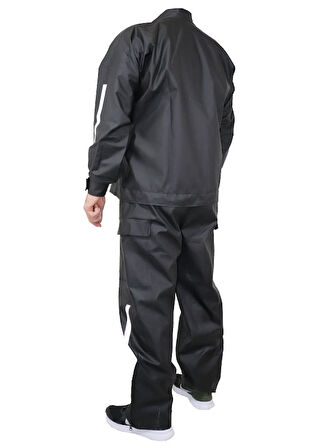 Motospartan Pvc Yağmurluk Takım Prıme Model (bahçıvan Tipi Askılı Pantolon Ve Mont) LARGE