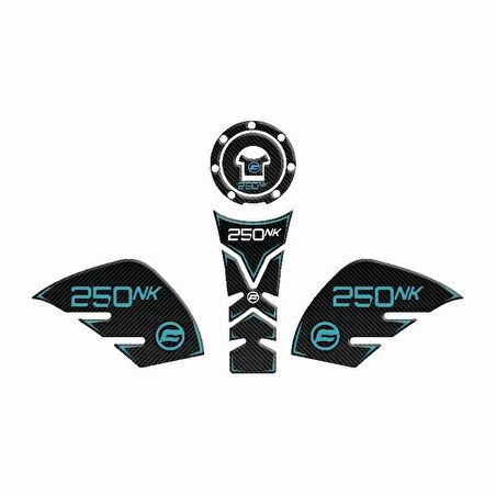 Gogo Tank Pad 001 Siyah-turkuaz Cfmoto 250 Nk