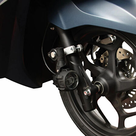 Gp Kompozit Large Universal Motosiklet Sis Farı Seti Siyah