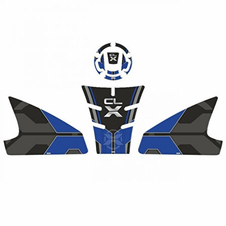 Gogo Tank Pad Seti 003 Siyah-mavi Cf Moto Cl-x 250 2022-2023