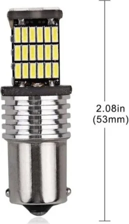 Ba15S 1156 P21W 45 Led Geri Vites,Sinyal,Stop Ampulü 1 Takim