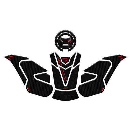 Gp Kompozit Tank Pad Seti Karbon Honda Cb 750 Hornet 2023-2024