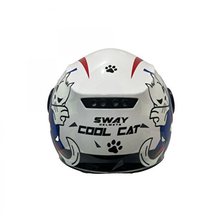 Sway Çocuk Kaskı Yarım Sw 814 Cool Cat SMALL