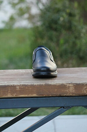 Erkek Kışlık Kundura Hakiki Deri  Kauççuk Taban Otobetik ve Bağsız