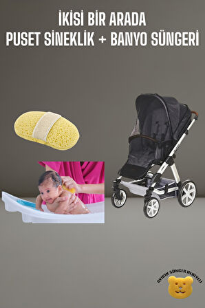 Tois Baby Bebek Banyo Süngeri + Puset Sinekliği