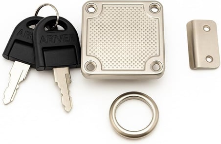 Profesyonel Kare Çekmece Kilidi, Nikel, Krom, 22 mm, 4x4 cm, 2 Anahtarlı, Yüksek Kaliteli, Güvenli Kilit, Dayanıklı, Ofis, Evrak Dolabı Uyumlu, Kolay Montaj, Mobilya Çekmece Kilidi