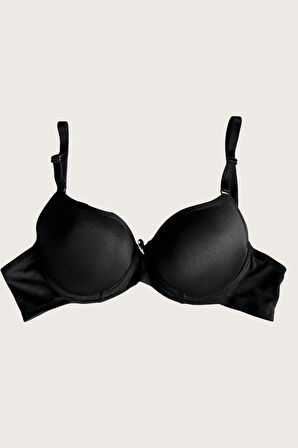 Mikro Kumaş Push Up Dolgulu Balenli Günlük Tek Destekli Sütyen