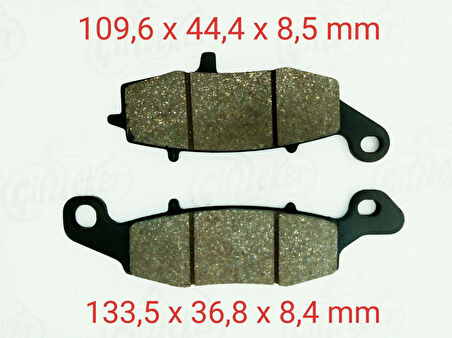 Motospartan Disk Fren Balatası Cf 650 Nk Fa229 Kawasakı Er-5 Er-6f Ex 650 Suzukı Dl 650 1000 V-strom