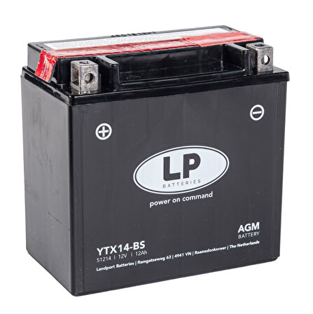 Lp Akü Ltx14-bs 12v12ah 2008-2012 Harley-davidson Sportster 1200 Nightster