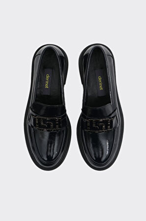 Hakiki Deri Kadın Tokalı Casual Ayakkabı