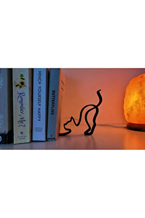 Minimalist Kedi Kitap Tutucu – Hafif, Şık ve Dekoratif Tasarım