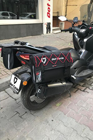 Motosiklet Plastik Destekli Yan Çanta Takımı (2’li) Ky03