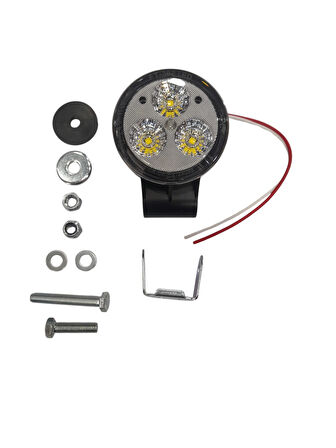 MOTOSPARTAN SİS FARI YUVARLAK 3 LED SARI IŞIK 1200LUMEN FT 362 D S CR