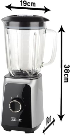 " ZLN3925 Stand Blender –Smoothie - 1.5L Cam Kase, 1000W Güç, 2 Hız Ayarı ve Pulse Fonksiyonu "