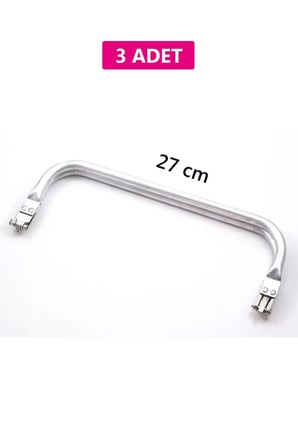 Gizli Metal Çanta Bursu – 3 Adet - 27 cm - Metal Çanta Aparatı Çanta Aksesuarı