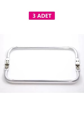 Gizli Metal Çanta Bursu – 3 Adet - 30 cm - Metal Çanta Aparatı Çanta Aksesuarı