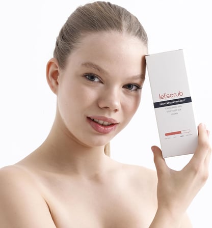 LET'SCRUB Siyah Banyo Duş Kesesi Peeling Eldiveni%100 Floş İpek Unisex…