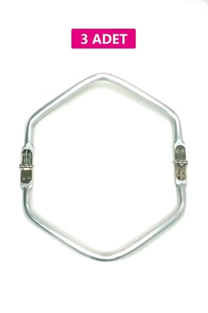 Gizli Metal Çanta Bursu – 3 Adet - 22 cm - Metal Çanta Aparatı Çanta Aksesuarı