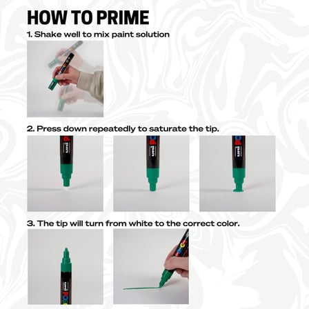 Posca PC-1MR Uni Beyaz Boya Marker Kalemler Ultra İnce 0,7 mm Kalibre Uç Ucu Her Yüzeye Yazılır Kumaş Cam Taş Metal Ahşap Plastik