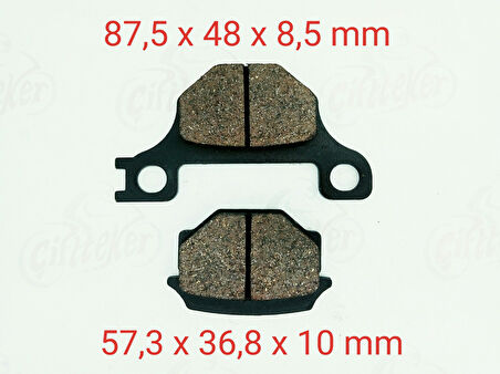 Mondıal X-treme Max Drıft Mh125 Mh150 Yuki Drag 200 Falcon Mexıco 150 Ön Fren Balatası Motospartan