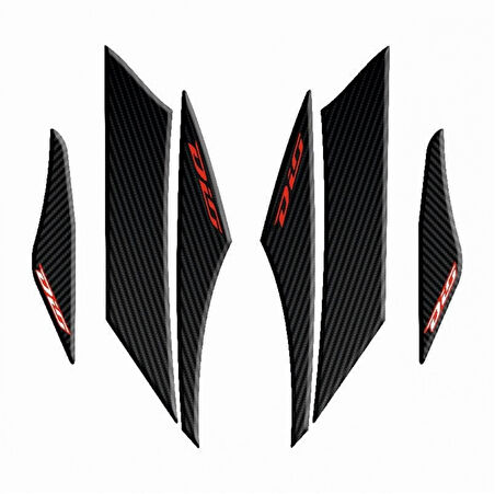 Gogo Yan Pad 003 Siyah-kırmızı Karbon Desenli Honda Dıo 110