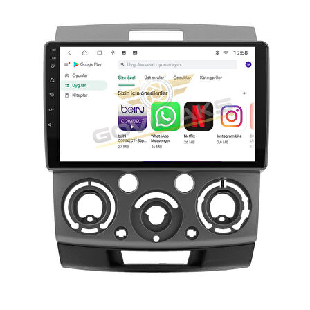 GOVİMAKS MAZDA BT50   2007-2012 6 GB RAM 128 GB HAFIZA ANDROID MULTIMEDIA TEYP