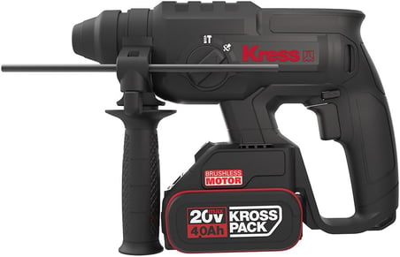 KU390.4 20Volt 4.0Ah. 2.0J Li-ion Çift Akülü Şarjlı Kömürsüz Profesyonel SDS-Plus Pnömatik Kırıcı/Delici
