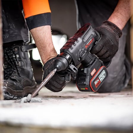 KU390.4 20Volt 4.0Ah. 2.0J Li-ion Çift Akülü Şarjlı Kömürsüz Profesyonel SDS-Plus Pnömatik Kırıcı/Delici