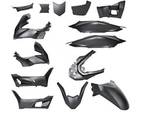 Honda Pcx125  2021 - 2024 Siyah Kaporta Seti Monero
