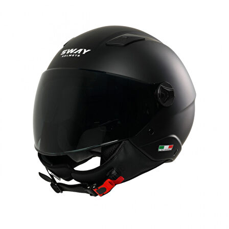 Sway Sw 765 Yarım Kask Mat Siyah SMALL