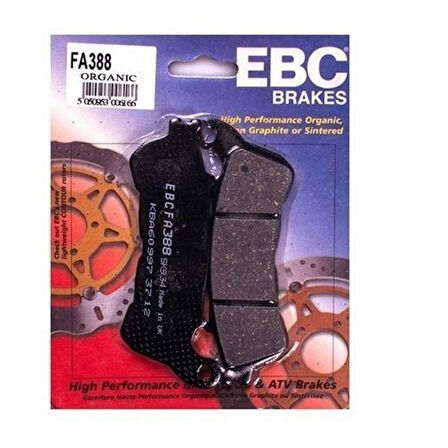 Ebc Fren Balatası Organik Fa388 2006-2015 Honda Cbf 1000 Uyumlu Ön Fren Balatası 3 Piston Kaliper