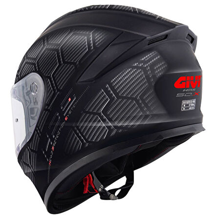 GIVI 50.X SNAKE KASK KAPALI MAT KARBON 2X-LARGE