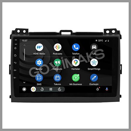 TOYOTA LAND CRUISER  2004-2009  2 GB RAM 32 GB HAFIZA ANDROID MULTIMEDIA TEYP