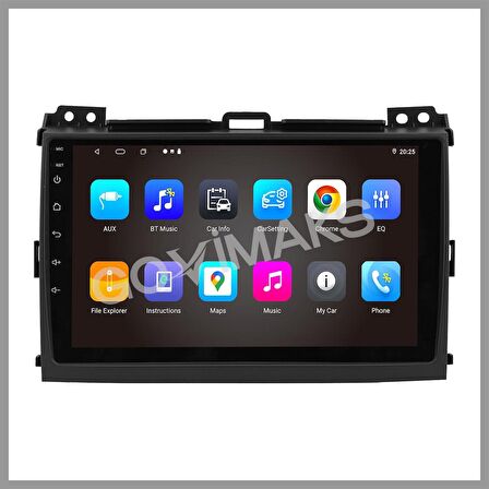 TOYOTA LAND CRUISER  2004-2009  2 GB RAM 32 GB HAFIZA ANDROID MULTIMEDIA TEYP