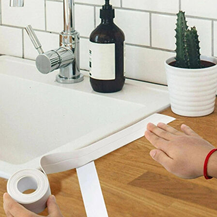 Banyo Mutfak Lavabo Küvet Su Sızdırmaz Kenar Bant Sıvı Geçirmez 3.2 Metre