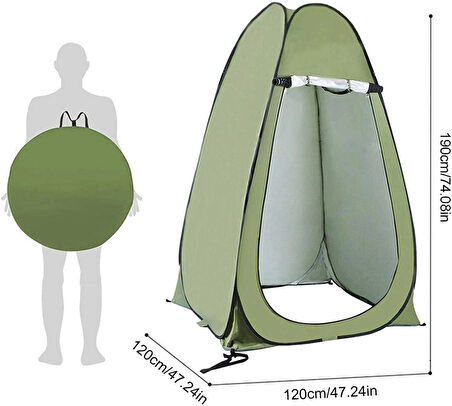 Giyinme Çadırı Kamp Duş Tuvalet Çadırı Soyunma Çadır Portatif Otomatik Çadır Kamp Duş Çadırı