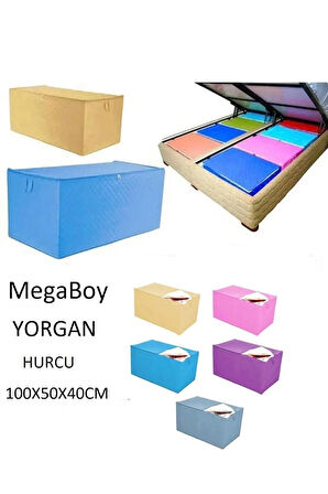 1 ADET Mega Yorgan Hurcu 100x50x40cm Büyük Boy Hurç Eşya Taşıma