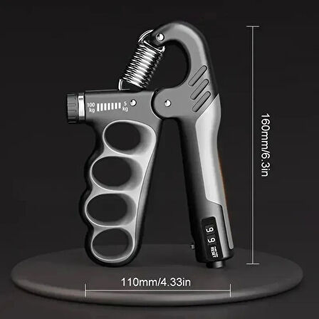 Profesyonel El Bilek ve Kol Güçlendirici 5-100kg Ayarlanabilir El Yayı(1adet)