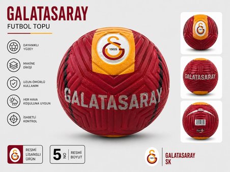 Galatasaray Lisanslı Futbol Topu No:5 430GR Maç Topu