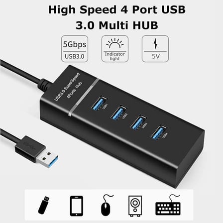 4360 4 Port Usb 3.0 Hub Switch Çoklayıcı Çoğaltıcı Adaptör