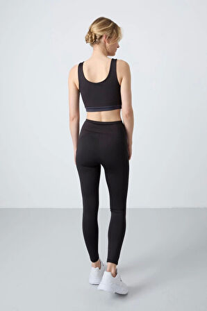 TOMMY LİFE T15BY-95334_1 BAYAN BÜSTİYER-TAYT TAKIM SİYAH