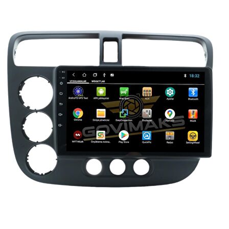 HONDA CİVİC VTEC 2  2001-2006  4 GB RAM 64 GB HAFIZA ANDROID MULTIMEDIA TEYP
