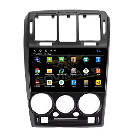 HYUNDAI GETZ 2002-2011 SİYAH 8 GB RAM 128 GB HAFIZA ANDROID MULTIMEDIA TEYP