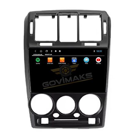 HYUNDAI GETZ 2002-2011 SİYAH 8 GB RAM 128 GB HAFIZA ANDROID MULTIMEDIA TEYP