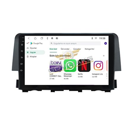 HONDA CİVİC FC5  2016 - 2021 2 GB RAM 32 GB HAFIZA ANDROID MULTIMEDIA TEYP