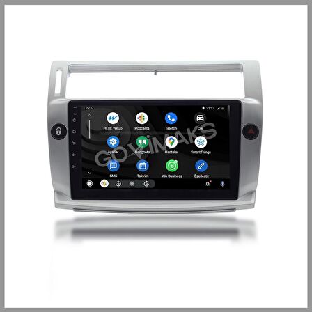 CITROEN C4 2005-2010 GRI 4 GB RAM 64GB HAFIZA ANDROID MULTIMEDIA TEYP