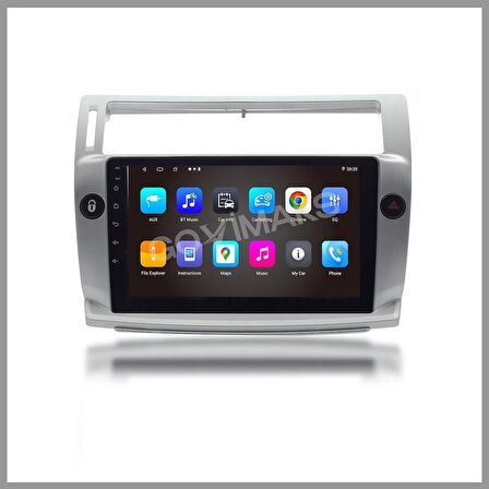 CITROEN C4 2005-2010 GRI 2 GB RAM 32 GB HAFIZA ANDROID MULTIMEDIA TEYP
