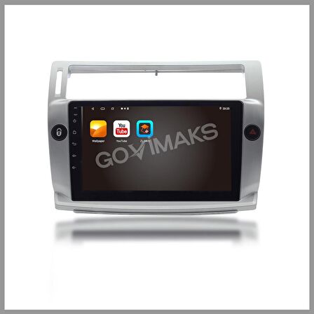 CITROEN C4 2005-2010 GRI 2 GB RAM 32 GB HAFIZA ANDROID MULTIMEDIA TEYP