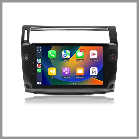 CITROEN C4 2005-2010 SİYAH 4 GB RAM 64 GB HAFIZA ANDROID MULTIMEDIA TEYP