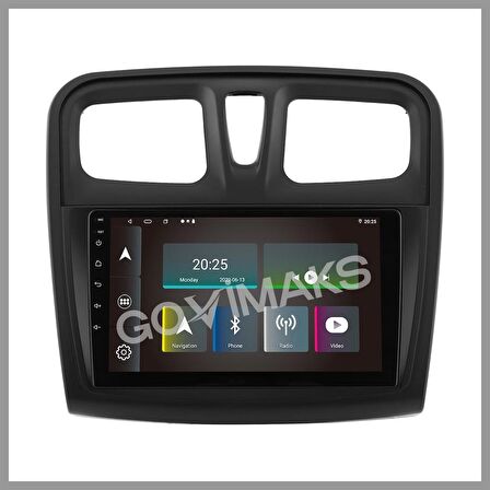 DACIA SANDERO LOGAN 2015-2018 8 GB RAM 128 GB HAFIZA ANDROID MULTIMEDIA TEYP